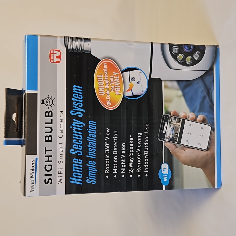 Trend Makers WiFi Smart Camera Home Security System Easy Installation NIB T12
